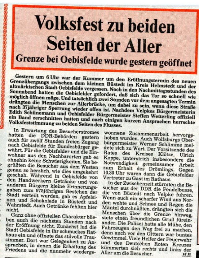 1989 11 27 Grenzffnung Oebisfelde0011jpg