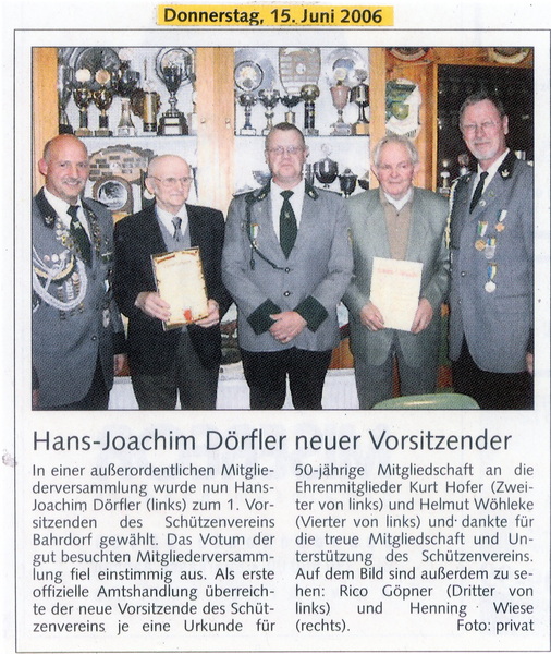 2006 neuer Vorsitzender   neu
