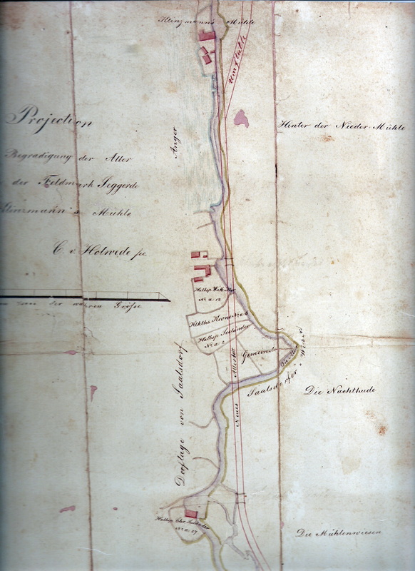 1900 ca. Plan Allerbegradigung neu