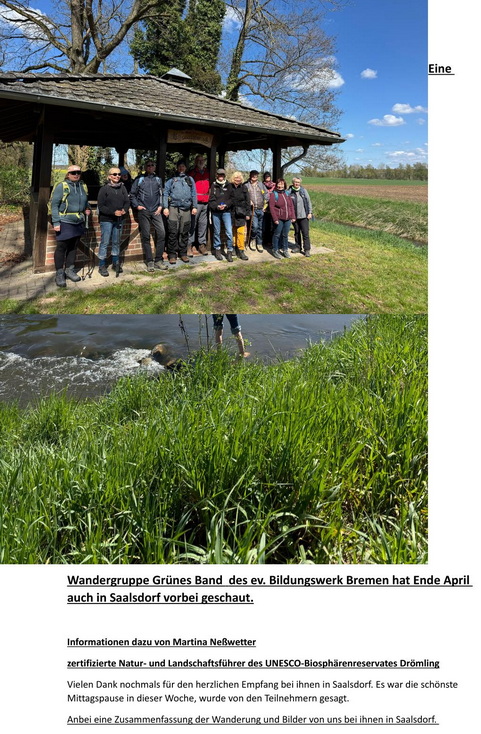 Eine Wandergruppe Grunes Band in Saalsdorf 2 1x