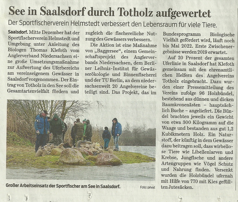 2017 Dezember Saalsdorf See Sportfischer