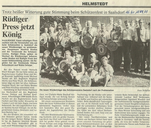 1999 Schutzenfesneutneu